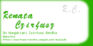 renata czirfusz business card